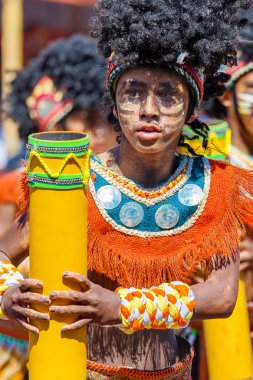 Ocak ayı 24th 2016. Iloilo, Filipinler. Dinagyang Festivali. Unid