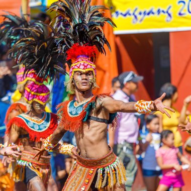Ocak ayı 24th 2016. Iloilo, Filipinler. Dinagyang Festivali. Unid