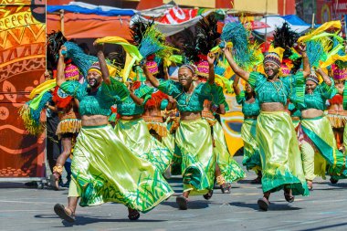 Ocak ayı 24th 2016. Iloilo, Filipinler. Dinagyang Festivali. Unid