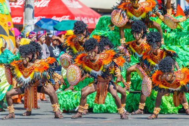 Ocak ayı 24th 2016. Iloilo, Filipinler. Dinagyang Festivali. Unid