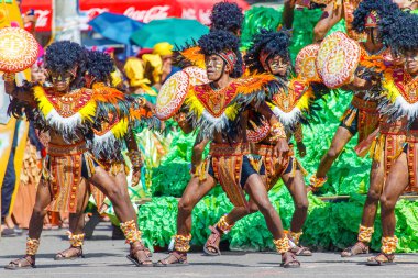 Ocak ayı 24th 2016. Iloilo, Filipinler. Dinagyang Festivali. Unid