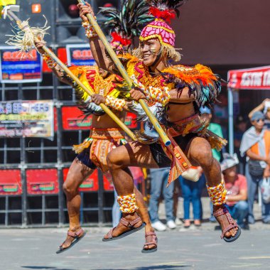 Ocak ayı 24th 2016. Iloilo, Filipinler. Dinagyang Festivali. Unid