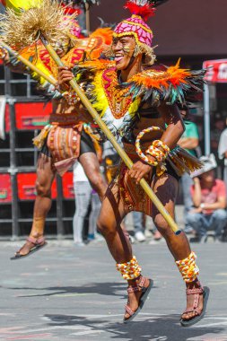 Ocak ayı 24th 2016. Iloilo, Filipinler. Dinagyang Festivali. Unid