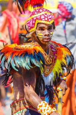 Ocak ayı 24th 2016. Iloilo, Filipinler. Dinagyang Festivali. Unid