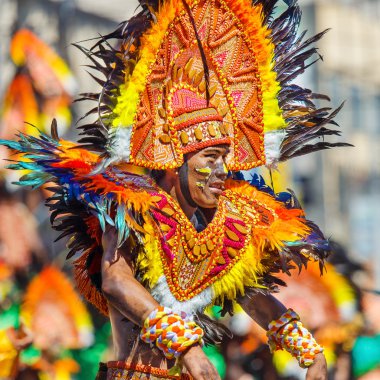 Ocak ayı 24th 2016. Iloilo, Filipinler. Dinagyang Festivali. Unid