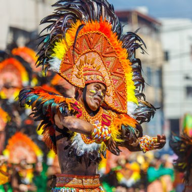 Ocak ayı 24th 2016. Iloilo, Filipinler. Dinagyang Festivali. Unid