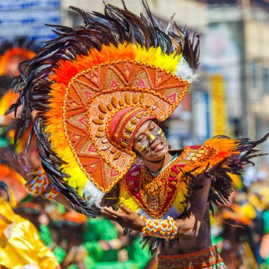 Ocak ayı 24th 2016. Iloilo, Filipinler. Dinagyang Festivali. Unid