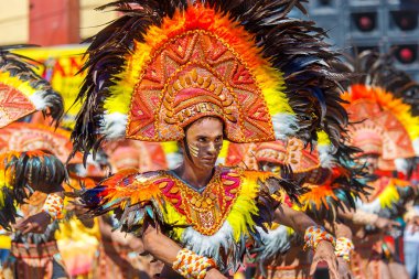 Ocak ayı 24th 2016. Iloilo, Filipinler. Dinagyang Festivali. Unid