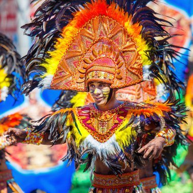 Ocak ayı 24th 2016. Iloilo, Filipinler. Dinagyang Festivali. Unid