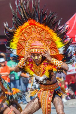 Ocak ayı 24th 2016. Iloilo, Filipinler. Dinagyang Festivali. Unid