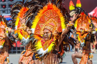 Ocak ayı 24th 2016. Iloilo, Filipinler. Dinagyang Festivali. Unid