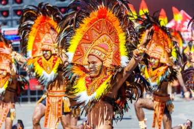 Ocak ayı 24th 2016. Iloilo, Filipinler. Dinagyang Festivali. Unid