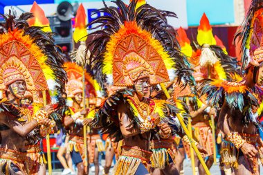 Ocak ayı 24th 2016. Iloilo, Filipinler. Dinagyang Festivali. Unid