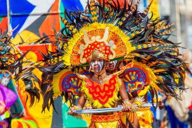 Ocak ayı 24th 2016. Iloilo, Filipinler. Dinagyang Festivali. Unid