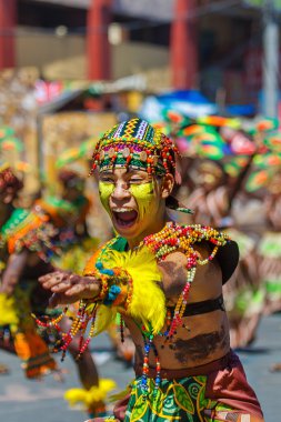 Ocak ayı 24th 2016. Iloilo, Filipinler. Dinagyang Festivali. Unid
