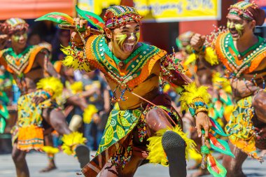 Ocak ayı 24th 2016. Iloilo, Filipinler. Dinagyang Festivali. Unid