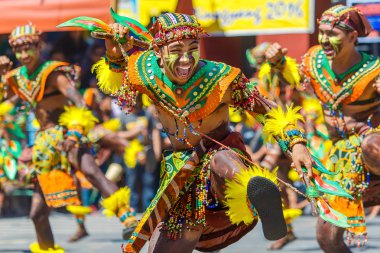 Ocak ayı 24th 2016. Iloilo, Filipinler. Dinagyang Festivali. Unid
