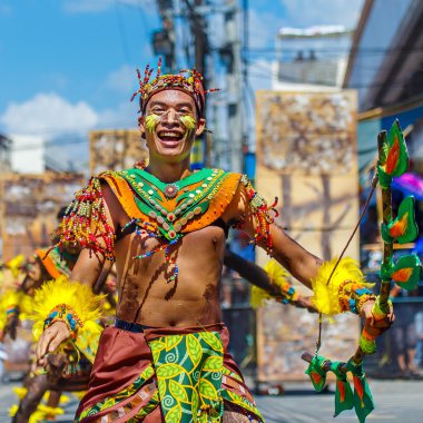 Ocak ayı 24th 2016. Iloilo, Filipinler. Dinagyang Festivali. Unid