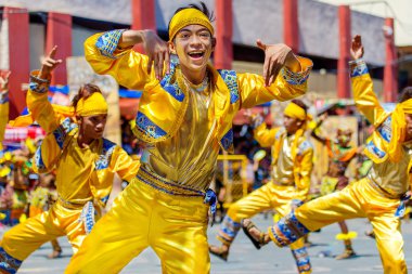 Ocak ayı 24th 2016. Iloilo, Filipinler. Dinagyang Festivali. Unid