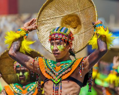 Ocak ayı 24th 2016. Iloilo, Filipinler. Dinagyang Festivali. Unid