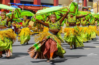 Ocak ayı 24th 2016. Iloilo, Filipinler. Dinagyang Festivali. Unid
