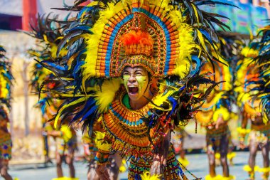 Ocak ayı 24th 2016. Iloilo, Filipinler. Dinagyang Festivali. Unid