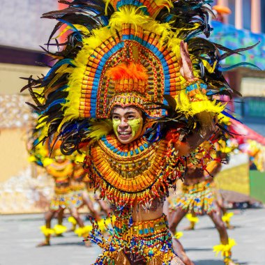 Ocak ayı 24th 2016. Iloilo, Filipinler. Dinagyang Festivali. Unid