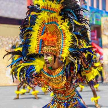 Ocak ayı 24th 2016. Iloilo, Filipinler. Dinagyang Festivali. Unid