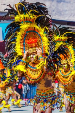 Ocak ayı 24th 2016. Iloilo, Filipinler. Dinagyang Festivali. Unid