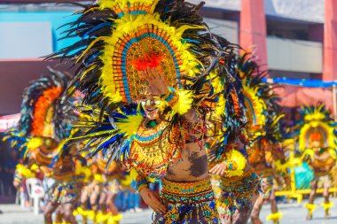 Ocak ayı 24th 2016. Iloilo, Filipinler. Dinagyang Festivali. Unid