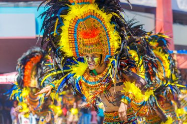 Ocak ayı 24th 2016. Iloilo, Filipinler. Dinagyang Festivali. Unid