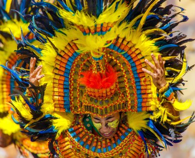 Ocak ayı 24th 2016. Iloilo, Filipinler. Dinagyang Festivali. Unid