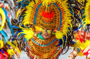 Ocak ayı 24th 2016. Iloilo, Filipinler. Dinagyang Festivali. Unid