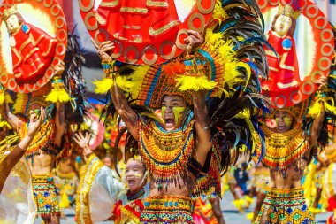 Ocak ayı 24th 2016. Iloilo, Filipinler. Dinagyang Festivali. Unid