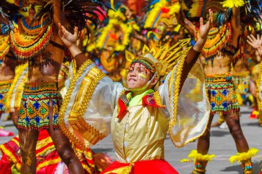 Ocak ayı 24th 2016. Iloilo, Filipinler. Dinagyang Festivali. Unid