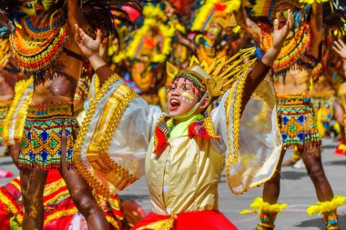 Ocak ayı 24th 2016. Iloilo, Filipinler. Dinagyang Festivali. Unid
