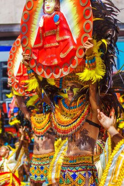 Ocak ayı 24th 2016. Iloilo, Filipinler. Dinagyang Festivali. Unid
