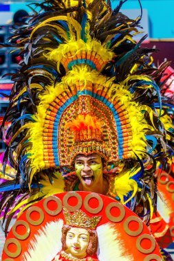 Ocak ayı 24th 2016. Iloilo, Filipinler. Dinagyang Festivali. Unid