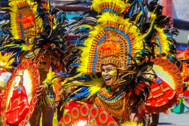 Ocak ayı 24th 2016. Iloilo, Filipinler. Dinagyang Festivali. Unid