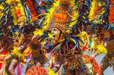 Ocak ayı 24th 2016. Iloilo, Filipinler. Dinagyang Festivali. Unid