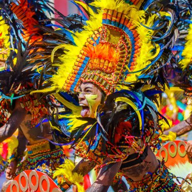 Ocak ayı 24th 2016. Iloilo, Filipinler. Dinagyang Festivali. Unid