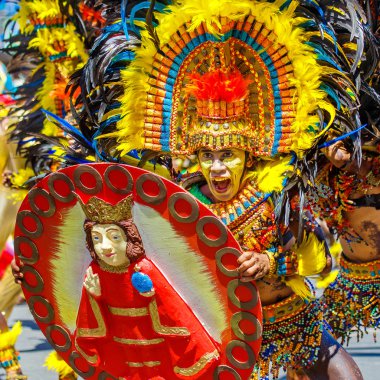Ocak ayı 24th 2016. Iloilo, Filipinler. Dinagyang Festivali. Unid