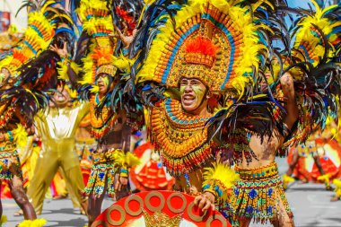 Ocak ayı 24th 2016. Iloilo, Filipinler. Dinagyang Festivali. Unid