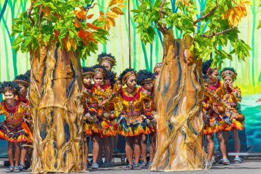 Ocak ayı 24th 2016. Iloilo, Filipinler. Dinagyang Festivali. Unid