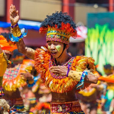 Ocak ayı 24th 2016. Iloilo, Filipinler. Dinagyang Festivali. Unid