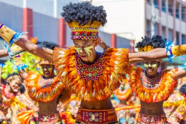 Ocak ayı 24th 2016. Iloilo, Filipinler. Dinagyang Festivali. Unid