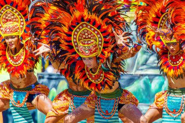 Ocak ayı 24th 2016. Iloilo, Filipinler. Dinagyang Festivali. Unid