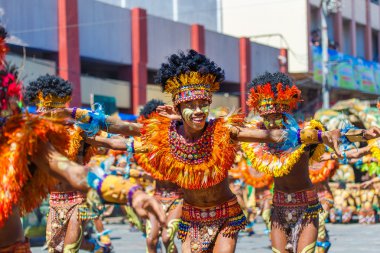 Ocak ayı 24th 2016. Iloilo, Filipinler. Dinagyang Festivali. Unid