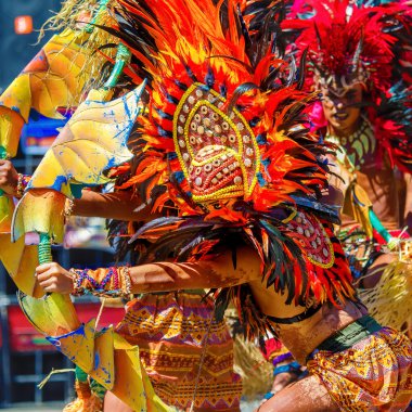 Ocak ayı 24th 2016. Iloilo, Filipinler. Dinagyang Festivali. Unid