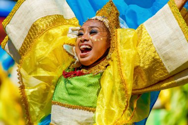 Ocak ayı 24th 2016. Iloilo, Filipinler. Dinagyang Festivali. Unid